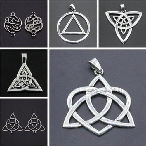 Malzahar Triquetra Knot Symbols Connector Charms diy jewelry bracelet charms for jewelry making kit accessories