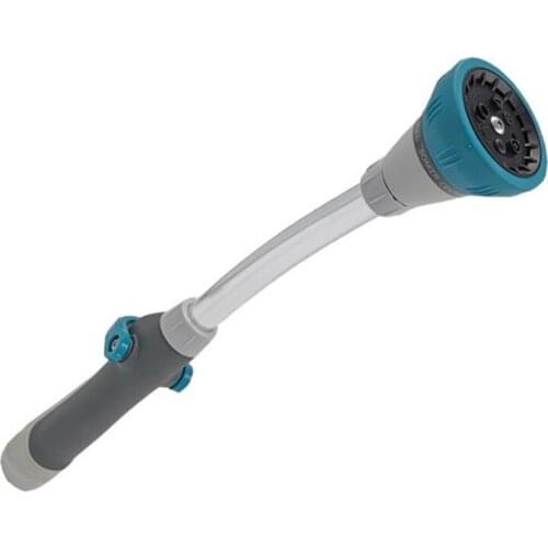 Watering Wand for Lawn Garden Hose Nozzle Sprayer with 8 Adjustable Spray Patterns and Thumb Control Shut Off Valve