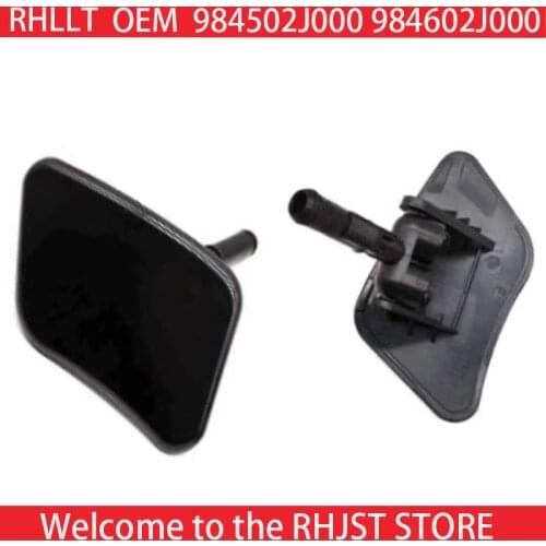 For Kia Mohave Borrego 2008-2013 HeadLamp Headlight Washer Nozzle Cover Cap OEM 984502J000 984602J000