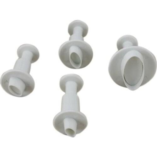 Mini Oval Cookie Cutter Plastic Biscuit Knife Baking Fruit Cake Kitchen Tools Mold Embossing Printing