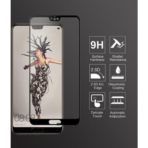 VNSTRIP 2 pcs 9H Tempered Glass film for P20 2.5D Full Cover Anti-Scratch Curved Edge Screen Protector film for P20 pro