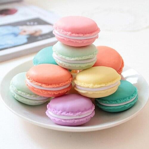 Portable Candy Color Mini Cute Macarons Jewelry Ring Necklace Carrying Case Organizer Storage Box