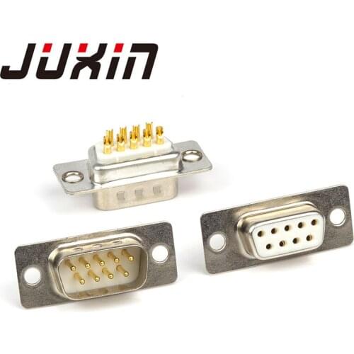 10PCS DB9 connectors DB9 rs232/rs485/422 com female male connector Pc Accessories - Connectors 9 Pins D-Sub Connector