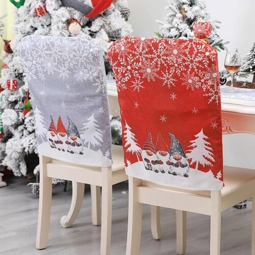 Christmas non-woven chair cover chair back cover DIY dinner restaurant Christmas decorations home decoration accessories