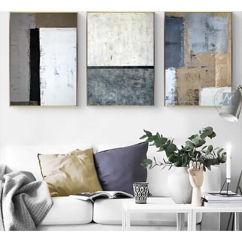 Hand painted canvas laminas decorativas pared cuadros nordicas decorativos 3 piezas wall pictures abstract for home decoration