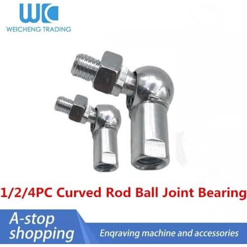 1/2/4PC Curved rod ball joint bearing connecting rod universal joint automobile ball joint rod CS-M5 6 8 10 12 14 16