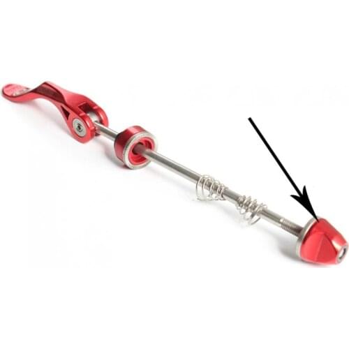 Mountain Bike Bicycle Hub Aluminium Alloy Shaft Nuts Screw Cap Cycling Quick-release Lever Nuts Quick Dismounting Shaft Nuts