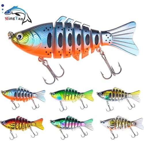 1pcs 15.6g/10cm Sinking Wobblers Fishing Lures Jointed Crankbait Swimbait 7 Segment Hard Artificial Bait for Fishing Tackle Lure