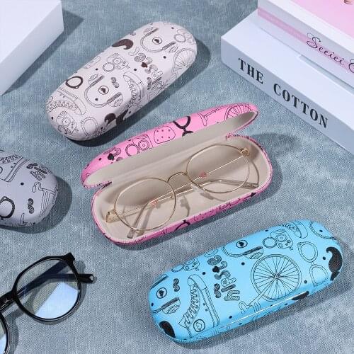 1Pcs Glasses Protective Hard Fresh Style Eye Glasses Case Glasses Pocket Reading Eyewear Accessories Portable Sunglasses Box