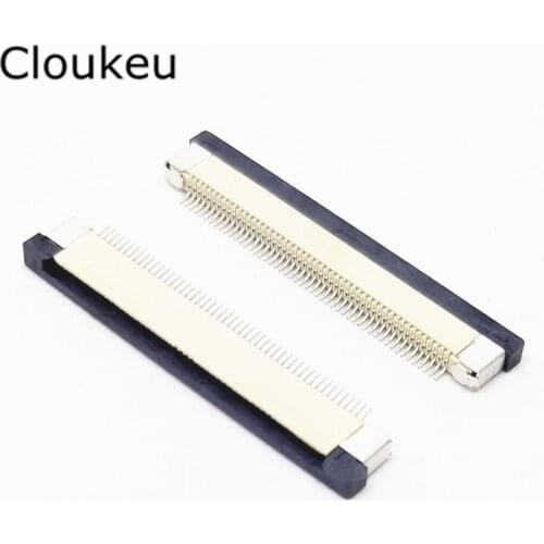 10Pcs FPC FFC Connector cable socket 0.5MM 50Pin Drawer type Bottom Contact