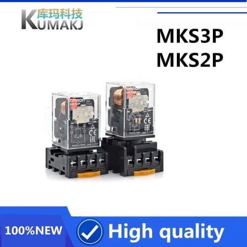 100%New Relay MKS2P MKS3P 220V 110V DC6V DC220V DC24V DC110V 24V AC110V AC220V 10A 8PIN 11PIN alternative MK2P-I MK3P-I