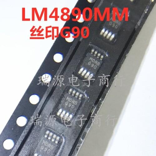 100% New&original LM4890MMX/NOPB Marking:G90 MSOP-8 1