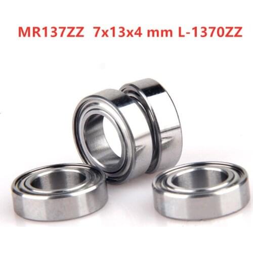 100pcs Miniature bearing MR137ZZ L-1370ZZ 7*13*4 mm deep groove ball bearings 7mmx13mmx4mm