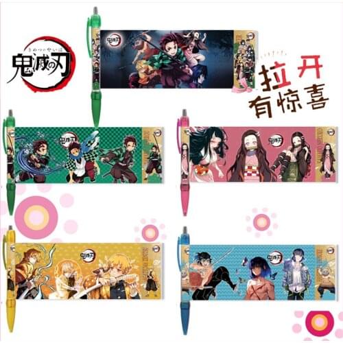 Anime Demon Slayer Cosplay surrounding the new Label pen ghost vanishing blade Label pen ballpoint pen