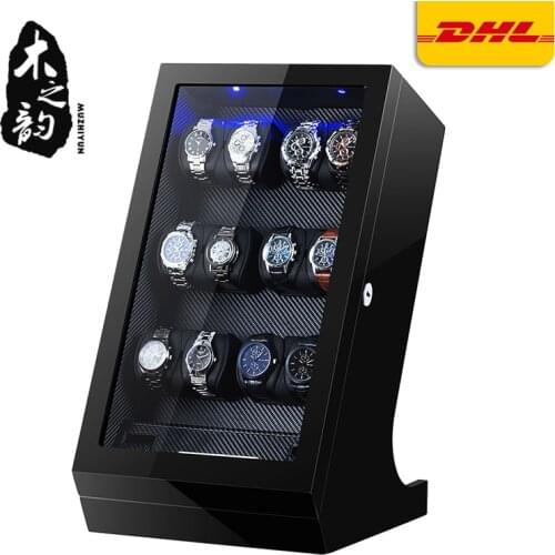 Automatic Watch Winder Box Uhrenbeweger Mechanical Display 12+2 Slots Male watch Automatic