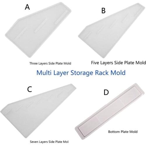 Jewelry Resin Pigment Bottles Storage Silicone Resin Molds Bottle Display Rack Trays Epoxy Casting Molds Art Craft Tools