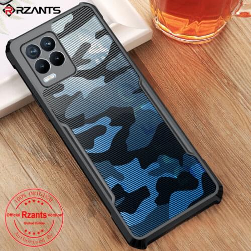 Funda For Realme 8 Pro Case PC + TPU Camouflage Shockproof Armor Airbag Crystal Clear Back Cover For Realme 8 чехол Rzants