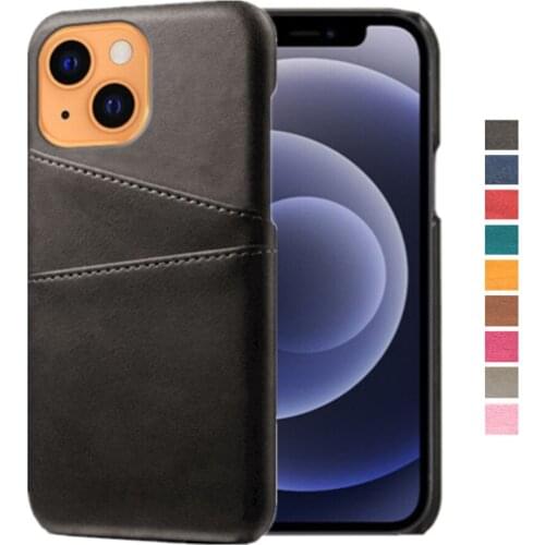 Card Wallet Phone Back Cover For iPhone 13 Coque Retro Slim PU Leather Cover Business Case For Apple iPhone 13 6.1" 2021 Capa
