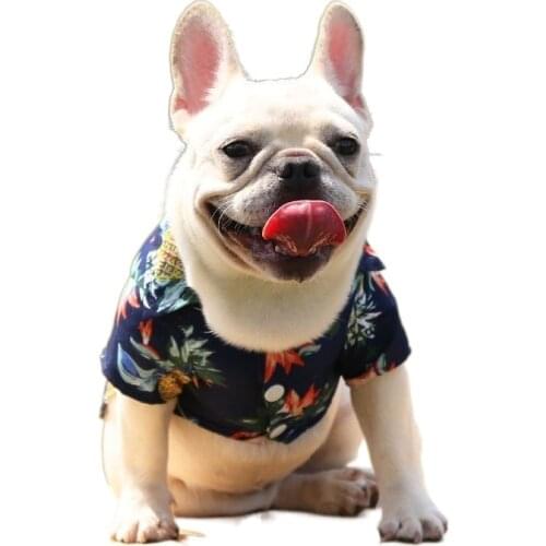 Hawaii Floral Dog Shirt Clothes Summer Pet Beach Shirt for Puppy Dogs Breathable Pet Dogs Short Sleeve Clothing Pets Outfits