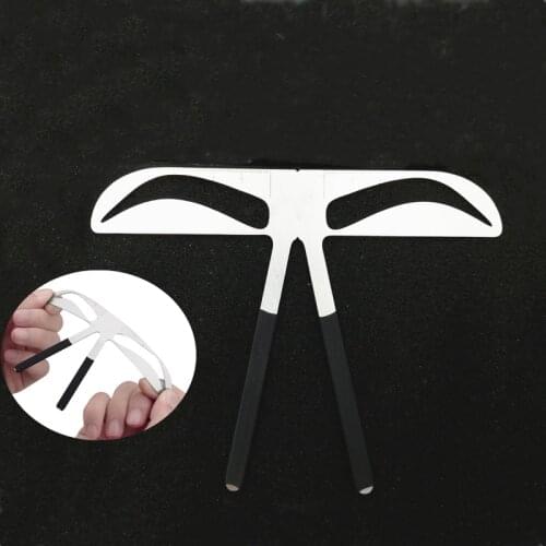 1PC New DIY Eyebrow Ruler Makeup Shaping Position Measure Tools Eyebrow Stencils Ruler Beauty Balance Tattoo Stencil Template