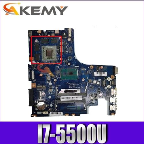 Laptop motherboard For LENOVO Z51-70 SR23W i7-5500U LA-C282P Mainboard 5B20J23649 216-0866000