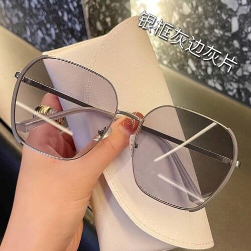 2021 new sunglasses womens UV protection round frame sunglasses mens sunglasses