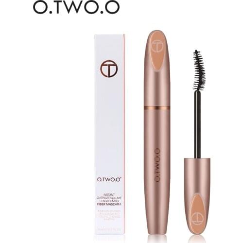 O.TWO.O Super Volume Mascara Lengthening Waterproof Curling Mascara 4D Silk Fiber Eyelashes Extension Eye Make up