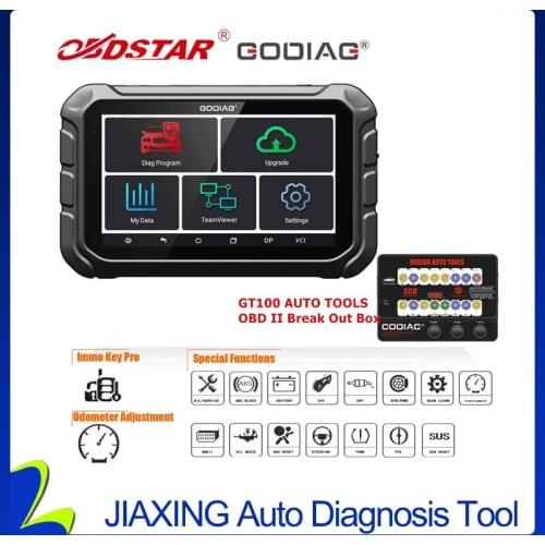 OBDSTAR GODIAG GD801 Programmer Key Programming Plus GT100 AUTO TOOLS OBD II Break Out Box