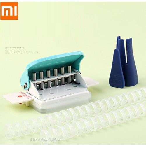 New Notebook Hole Transparent Loose-leaf Plastic Binding Ring Shutter Album book making Closure Hole Puncher