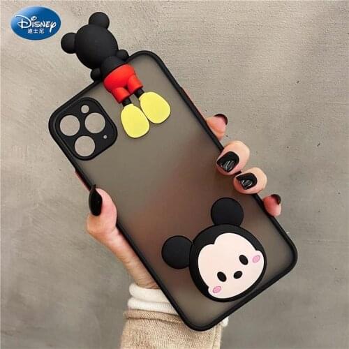 DISNEY 2021 Minnie Silicone Case for IPhone 11 Pro Xs Max Official Liquid Silicon 360 Full Cover zz0527
