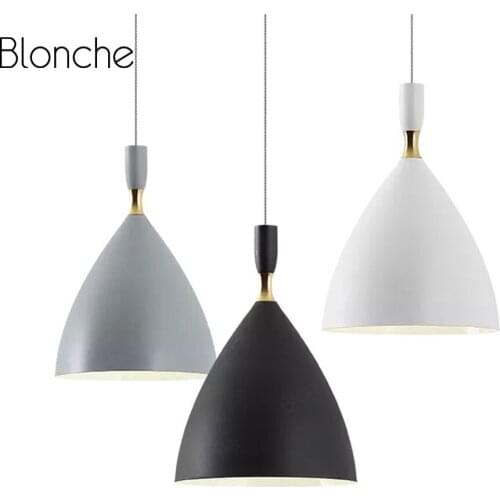 Nordic Hanging Lamp Modern Industrial Led Pendant Light Fixtures for Dining Room Kitchen Living Room Home Indoor Bedroom Lamp