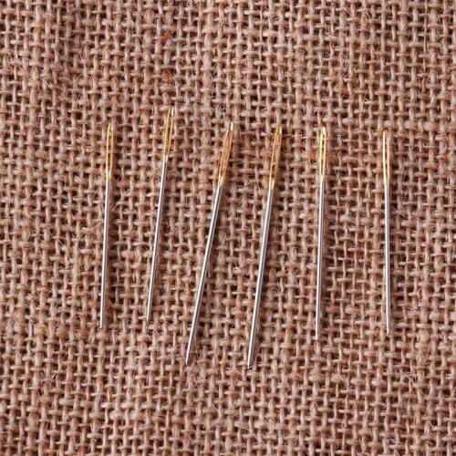 Convenient 6PCS / Set Hand Sewing Large Eye Blunt Needles Wool Thick Knitter Yarn Darning Embroidery Kits Crochet