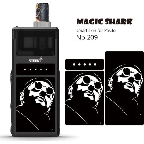 2.5D Stereo Dog Crayon Shinchan Skull Film Cover Vape Sticker Case for Smoant Pasito Pod