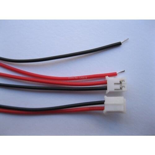300 pcs PH 2.0mm Pitch 2 Pin Female Connector with 26AWG 200mm Leads Cable