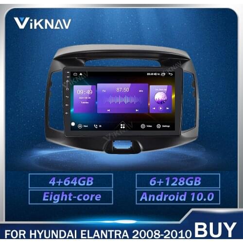 9 inch Android touch screen Car Radio GPS Navigation 2din Stereo Recorder For Hyundai ELANTRA 2008-2010 Car Head Unit 128g