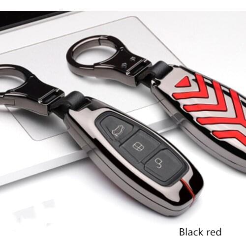 Zinc Alloy Remote Car Key Cover Case For Ford Fiesta Focus 3 4 Mondeo Ecosport Kuga Focus ST Car Key Smart Remote Key Case Fob