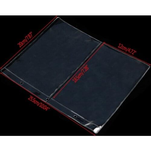 2021 New Album Pages 2 Pockets Money Bill Note Currency Holder Storage Collection 1 Sheet