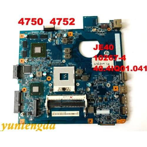 Original for ACER 4750 4752 motherboard HM65 DDR3 JE40 10267-4 48.4IQ01.041 tested good free shipping connectors