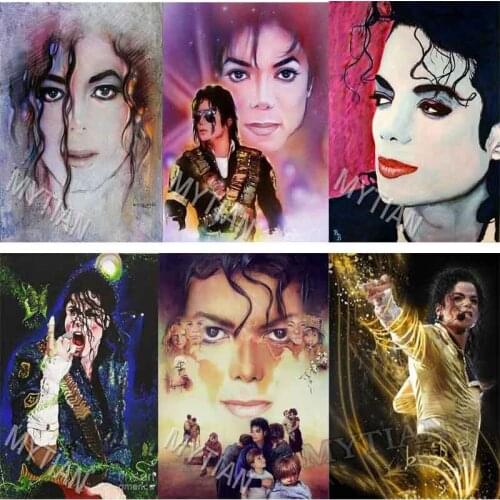 Michael Jackson Home Decor 5D DIY Diamond Embroidery pattern 3D Diamond Painting Cross Stitch Rhinestone Diamond mosaic sticker