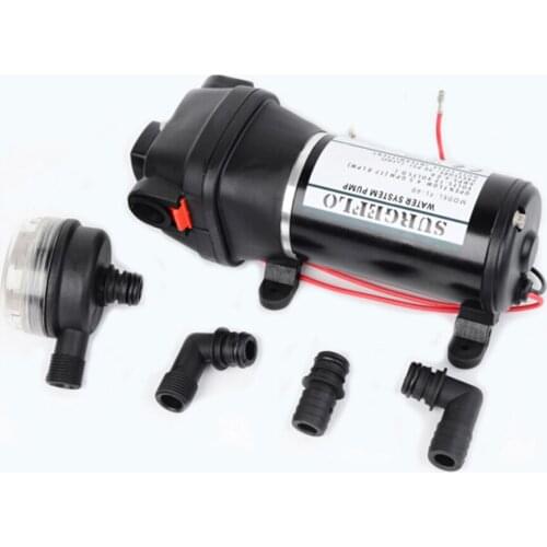 Mini RV Diaphragm Pump 12V/24V DC Self-Priming Booster Pump Fishing Yacht Large Flow Pump