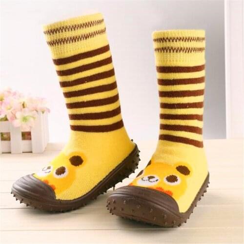 Kids Socks Soft Bottom Non-slip Floor Girl Boy Baby Shoes Rubber Sole Footwear Kids Baby Socks1-36M