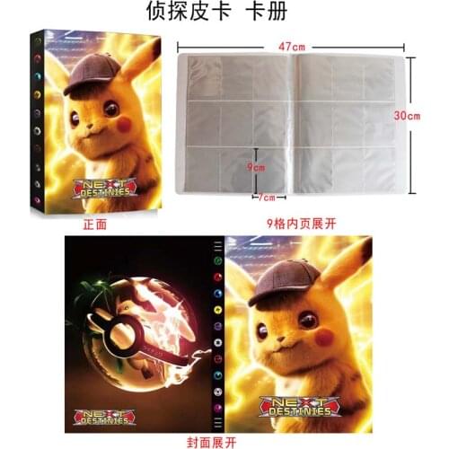 New Big Size 9-Pocket 432Pcs Holder Album Card Toys Collections Pokemon Cards Album Book Top Load List Binder toys For Children