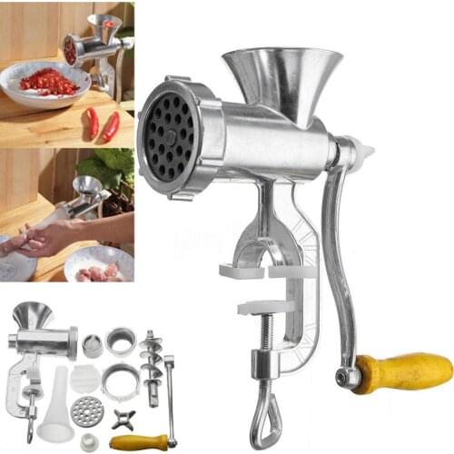 Manual Meat Grinder Aluminum Alloy Multifunctional Mincer Metal Sausage Filler Pasta Maker Machine Kitchen Tool