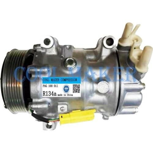 SD7V16 1864 1876 for Peugeot Boxer 2.0/Citroen Relay 2.0 ac compressor 9806717980 9806706780 9819711380 9819714280