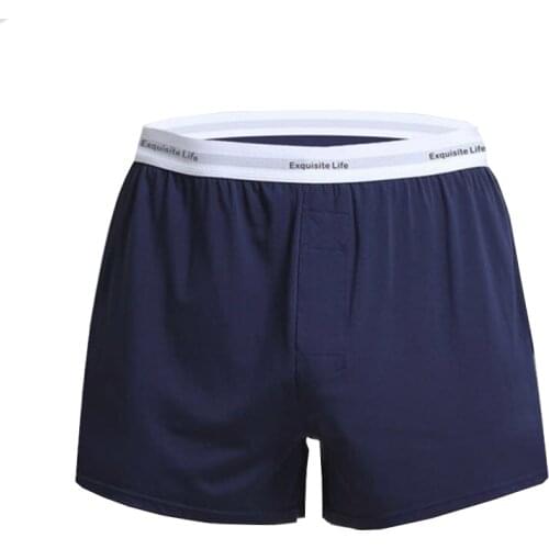 Men boxer shorts male home casual pants Men sleep bottoms trunks Micromodal Sleepwear Underpants loose Men leisure Undershorts