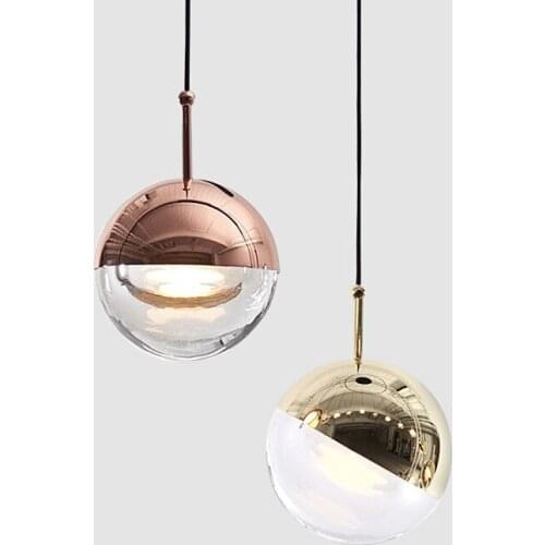 Modern Minimalist Pendant Light Lamp Nordic Ceiling Clothing Decoration Glass Ball Lamp for Living Room Bedroom Dining Room