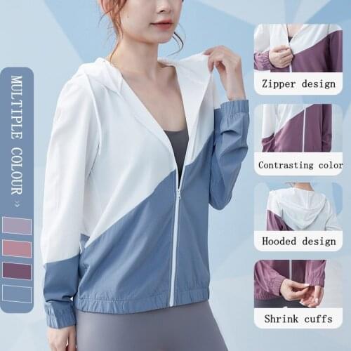 Vansydical Outdoor Sports Hoodies Womens Running Shirts Half Zipper Cycling Tennis Training Long Sleeve Tops Sun Protection