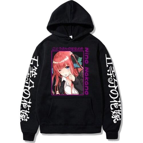 The Quintessential Quintupletsr Print Hoodies Sweatshirts Harajuku Funny Nakano Nino Mens Women Tops Pullovers