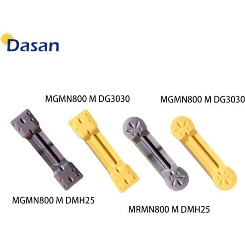 10PCS MGMN800 MRMN800 8mm Carbide Inserts Grooving Blade Parting off CNC Lathe Slot Cutter Tool for Steel or Stainless Steel