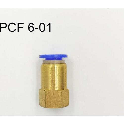 10Pcs Pneumatic Female Straight Air Fittings 6mm Tube Push In 1/8" Quick Connector PCF 6-01